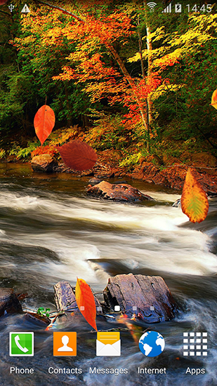 Captura de tela do Floresta do outono em telefone celular ou tablet.