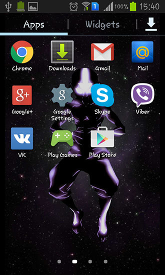 Captura de tela do Avatar em telefone celular ou tablet.