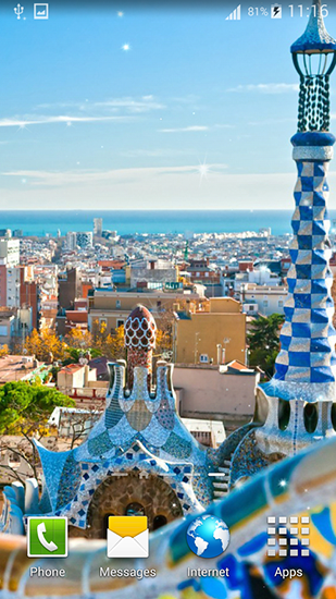 Captura de tela do Barcelona em telefone celular ou tablet.