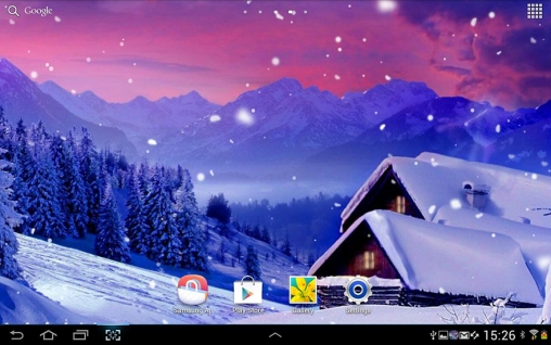Captura de tela do Nevasca em telefone celular ou tablet.