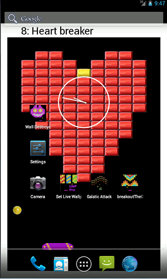 Captura de tela do Blocos Pro em telefone celular ou tablet.
