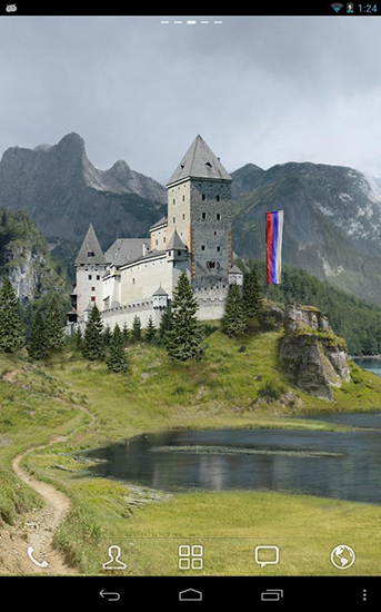 Captura de tela do Castelo em telefone celular ou tablet.