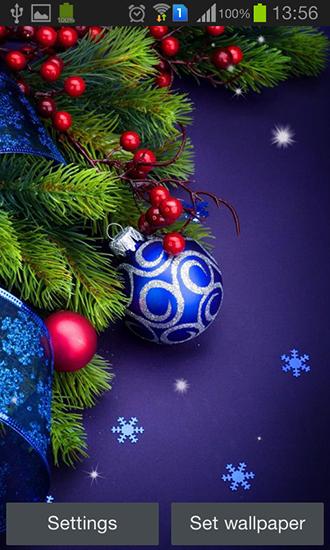Captura de tela do Natal em telefone celular ou tablet.