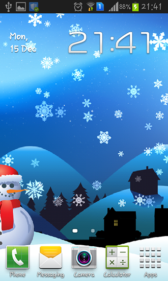 Captura de tela do Magia de Natal em telefone celular ou tablet.