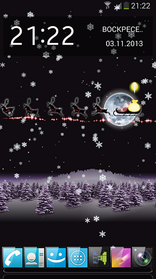 Captura de tela do Santa de Natal HD  em telefone celular ou tablet.