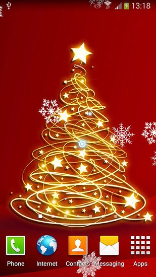Captura de tela do Árvore de Natal 3D  em telefone celular ou tablet.