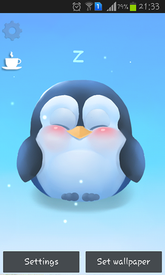 Captura de tela do Pinguim Chubby em telefone celular ou tablet.
