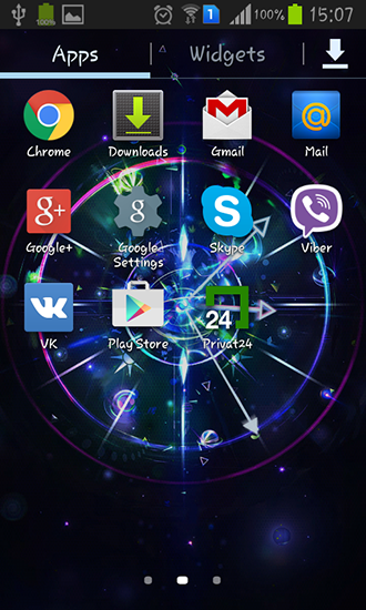 Captura de tela do Relógio legal em telefone celular ou tablet.