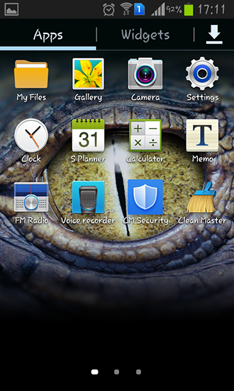 Captura de tela do Os olhos do crocodilo em telefone celular ou tablet.