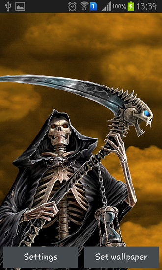 Captura de tela do Morte Negra em telefone celular ou tablet.