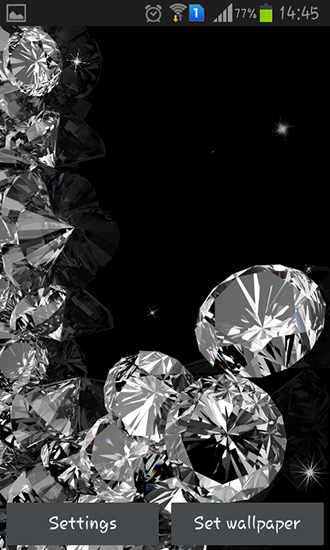Captura de tela do Diamantes em telefone celular ou tablet.