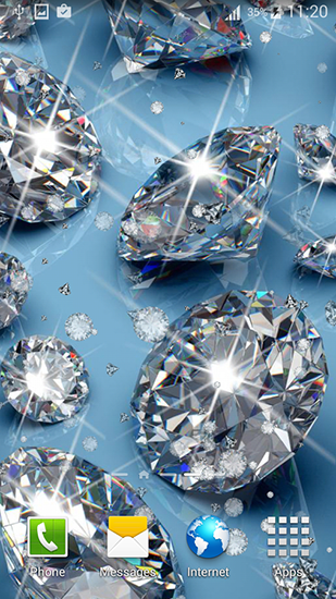 Captura de tela do Diamantes para garotas em telefone celular ou tablet.