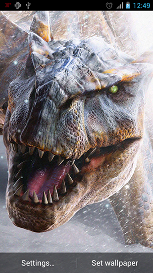 Captura de tela do Dinossauros em telefone celular ou tablet.