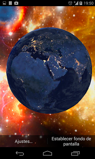 Captura de tela do Terra 3D em telefone celular ou tablet.