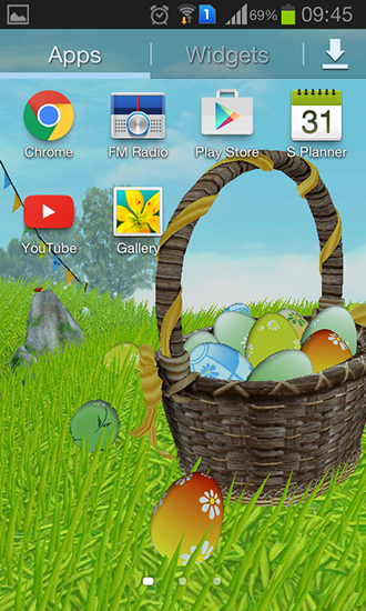 Captura de tela do Páscoa: Prado em telefone celular ou tablet.