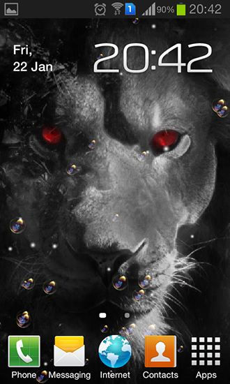 Captura de tela do Olhos de leão  em telefone celular ou tablet.