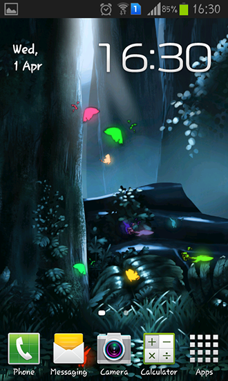 Captura de tela do Floresta mágica em telefone celular ou tablet.