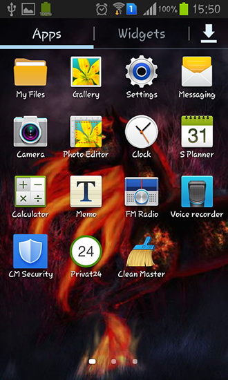 Captura de tela do Cavalo do fogo em telefone celular ou tablet.