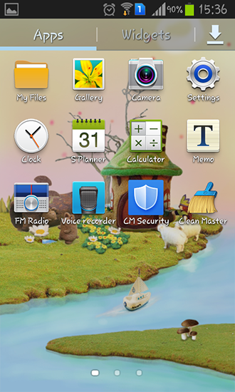 Captura de tela do Casa de fadas em telefone celular ou tablet.