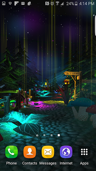 Captura de tela do Floresta Fantasy em telefone celular ou tablet.