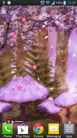 Captura de tela do Sakura Fantasy em telefone celular ou tablet.