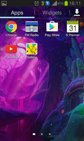 Captura de tela do Mundos Fantasy em telefone celular ou tablet.