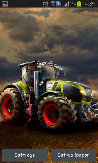 Captura de tela do Tractor agrícolo 3D em telefone celular ou tablet.