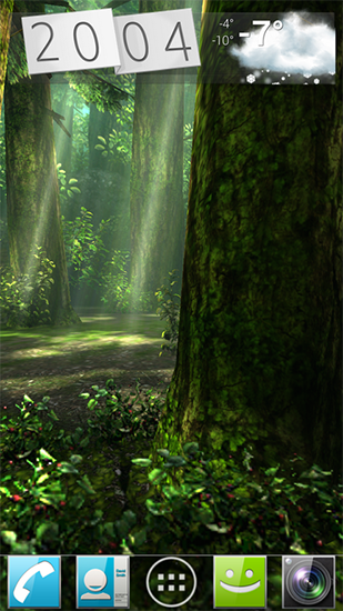 Captura de tela do Floresta HD em telefone celular ou tablet.
