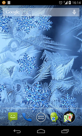 Captura de tela do Vidro congelado em telefone celular ou tablet.