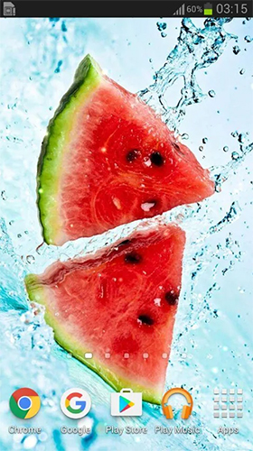 Frutas na água 