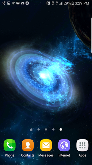 Captura de tela do Exploração de galáxias em telefone celular ou tablet.