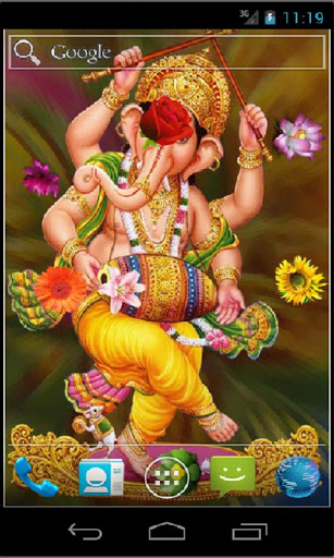 Captura de tela do Ganesha HD em telefone celular ou tablet.