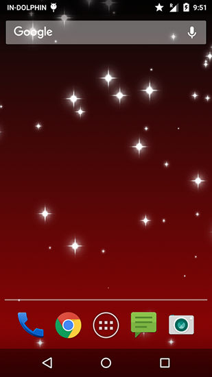Captura de tela do Estrelas brilhantes em telefone celular ou tablet.