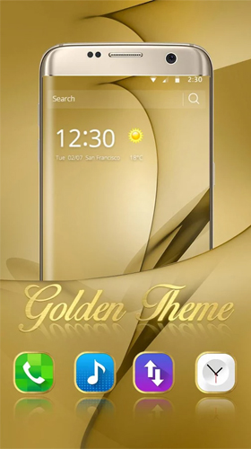 Tema de ouro para Samsung Galaxy S8 Plus 