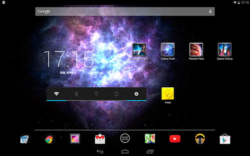 Captura de tela do Galáxia de gelo em telefone celular ou tablet.