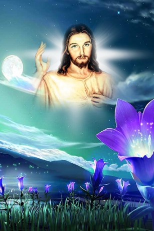 Captura de tela do Jesus em telefone celular ou tablet.