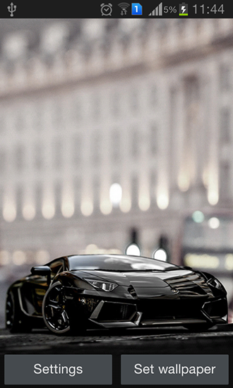 Captura de tela do Lamborghini em telefone celular ou tablet.