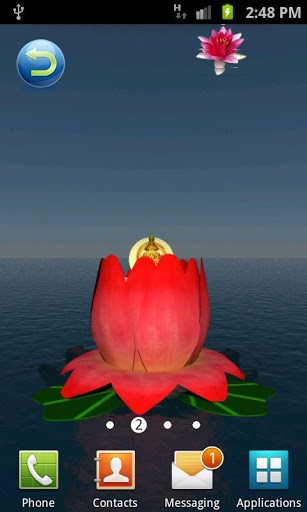 Captura de tela do Laxmi Pooja 3D em telefone celular ou tablet.