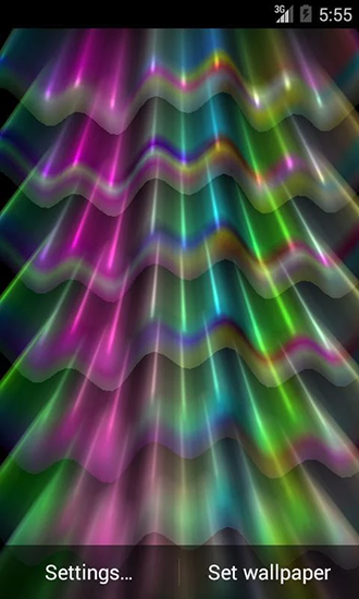 Captura de tela do Onda de luz em telefone celular ou tablet.