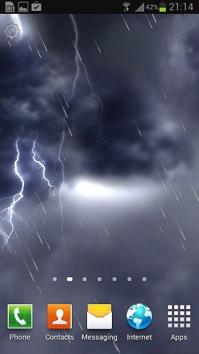 Captura de tela do Tempestade de relâmpagos em telefone celular ou tablet.