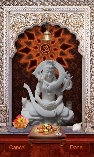 Captura de tela do Senhor Shiva 3D: Templo em telefone celular ou tablet.