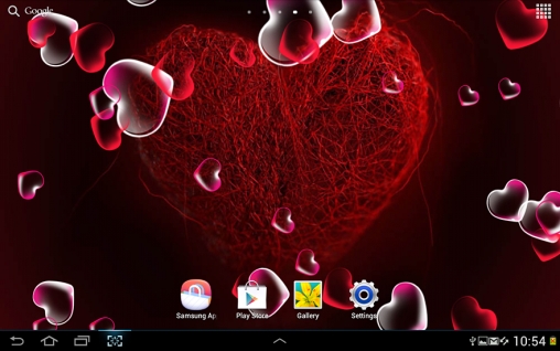 Captura de tela do Amor em telefone celular ou tablet.
