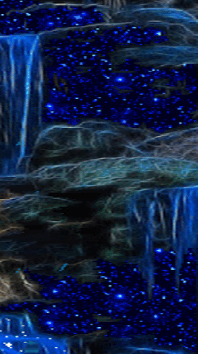Cachoeira Azul Mágica 