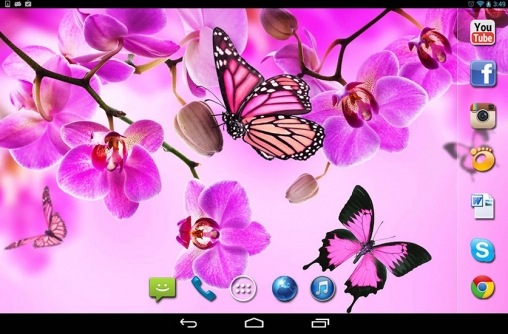 Captura de tela do Borboletas mágicas em telefone celular ou tablet.