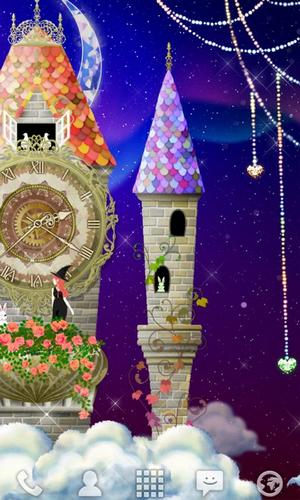 Captura de tela do Torre do relógio mágico em telefone celular ou tablet.