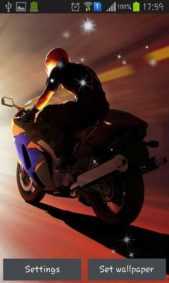Captura de tela do Motocicleta em telefone celular ou tablet.