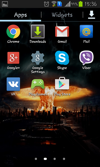 Captura de tela do Nuvem de cogumelo em telefone celular ou tablet.