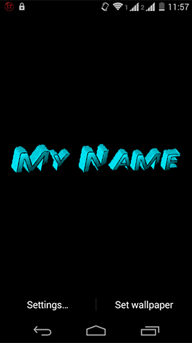 Meu nome 3D 
