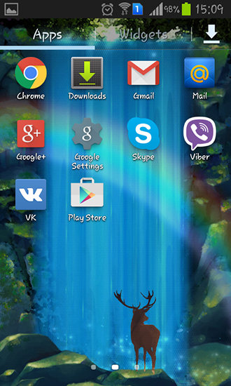 Captura de tela do Cachoeira mística em telefone celular ou tablet.