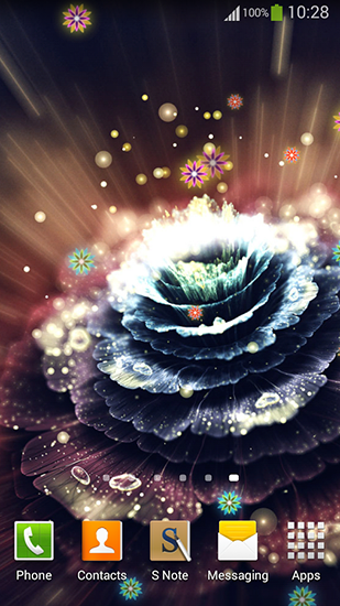 Captura de tela do Flores de néon 2 em telefone celular ou tablet.
